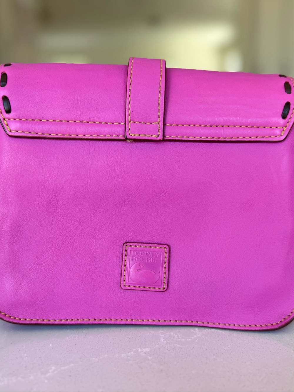 Dooney & Bourke Violet Florentine Leather Crossbody Bag - Picture 2 of 14